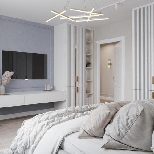 Шикарный дизайн - проект однушки в стиле современная классика. 07