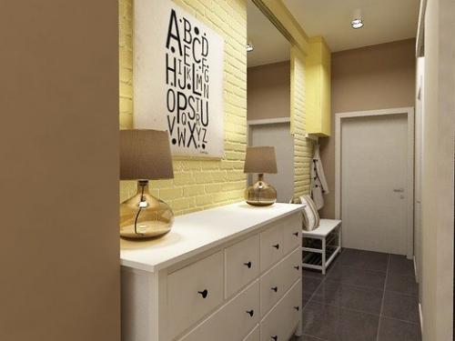 Классный дизайн интерьера квартиры - студии площадью 27 кв. 01