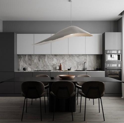 Стильный дизайн - проект строгой кухни. 01