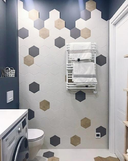 Ванная комната в старом фонде после капитального ремонта. 06