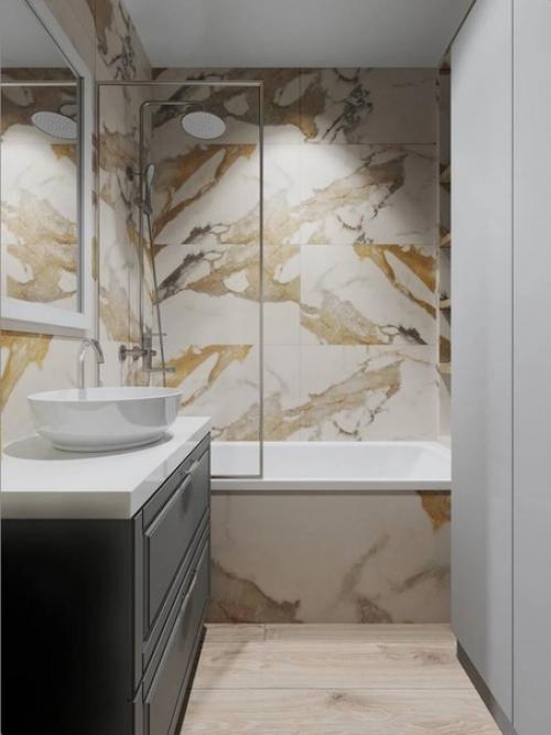 Стильный интерьер квартиры, площадью 33 кв. 09