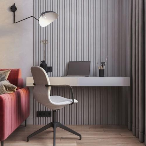 Очень лаконичная и в то же время сочная гостевая комната. 03