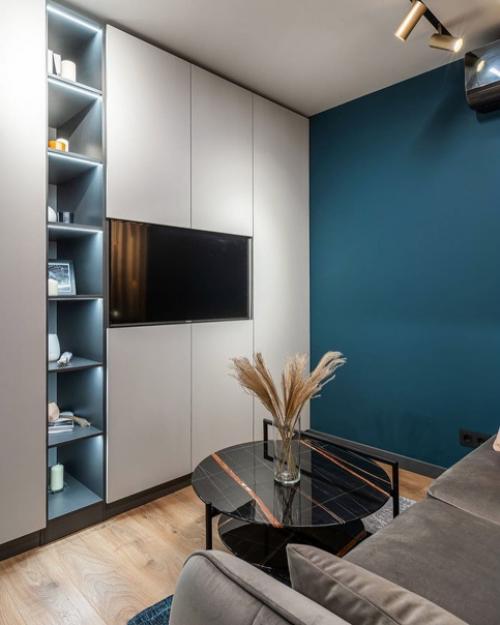 Эту однокомнатную квартиру площадью 33 квадратных метра дизайнер Тамара Воронцова оформила для молодой заказчицы. 05