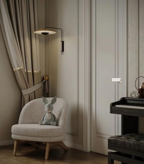 Проект детской для девочки в английском стиле. 05