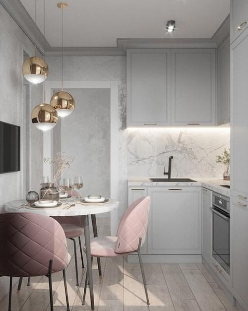 Небольшая кухня 6 кв. 01