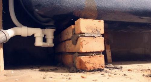 Установка чугунной ванны своими руками. 06 Установка чугунной ванны своими руками. 06