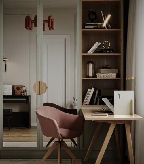 Проект детской для девочки в английском стиле. 02