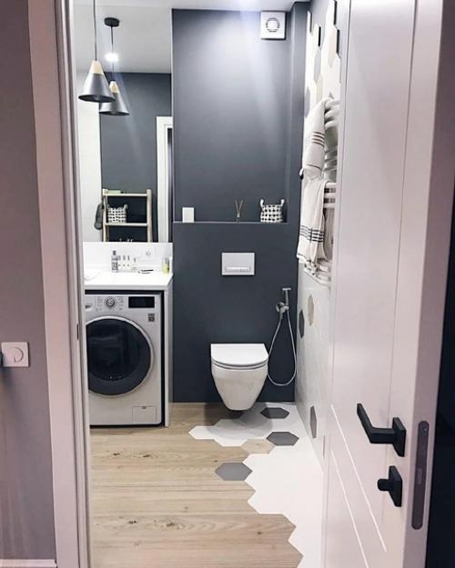 Ванная комната в старом фонде после капитального ремонта. 04