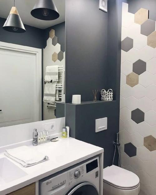 Ванная комната в старом фонде после капитального ремонта. 03