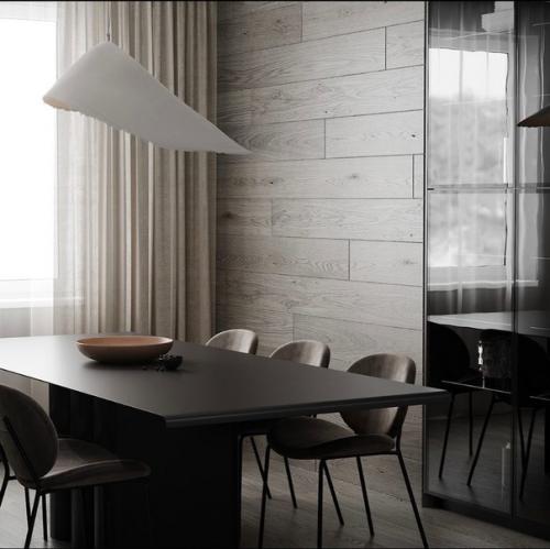 Стильный дизайн - проект строгой кухни. 02