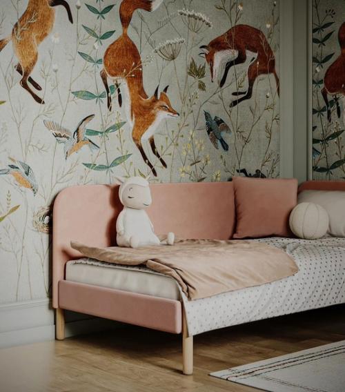 Проект детской для девочки в английском стиле. 01