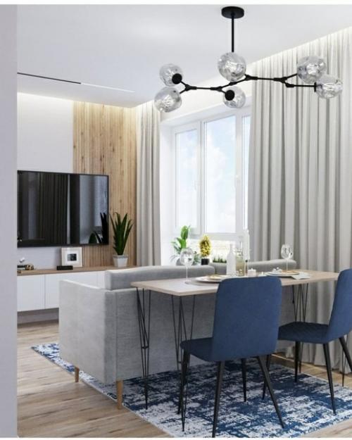 Нежный и воздушный дизайн - проект небольшой квартиры. 06