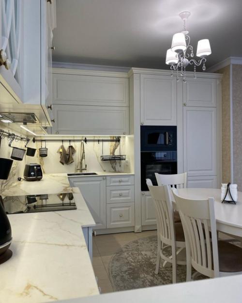 Наша классическая кухня после монтажа. 09