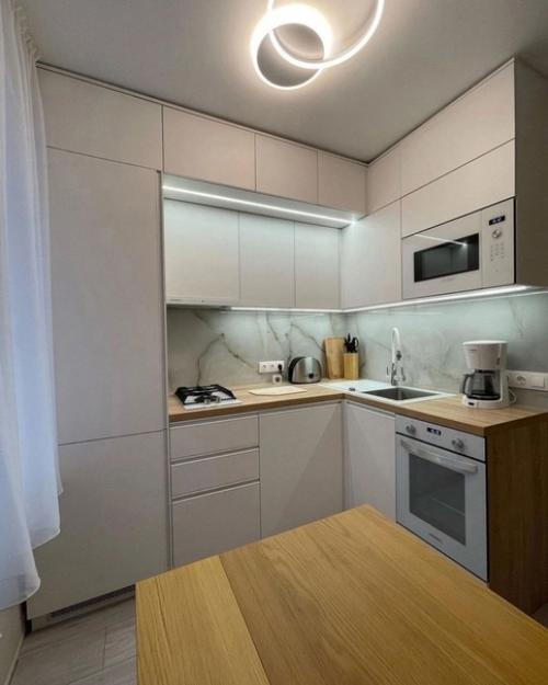 Делимся фото небольшой кухни после ремонта. 05