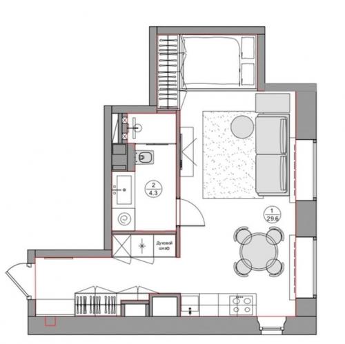 Хорошо обыграли планировку, очень приятная квартирка. 09