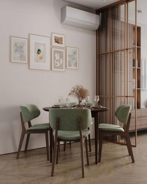 Светлый и Уютный Дизайн Кухни - Гостиной в Санкт-петербурге. 06