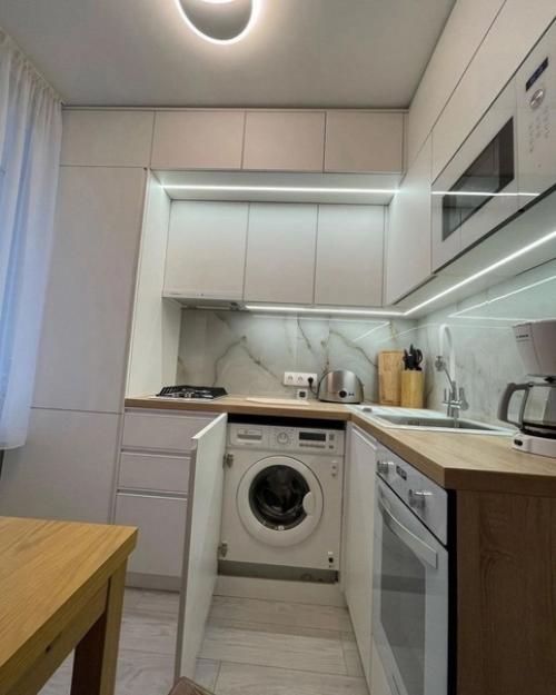 Делимся фото небольшой кухни после ремонта. 03