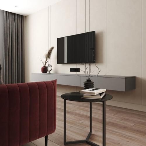 Очень лаконичная и в то же время сочная гостевая комната. 01