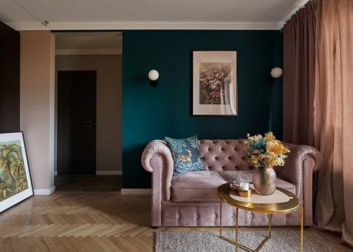 Небольшая, но изящная квартира для девушки, площадью 32 кв. 02