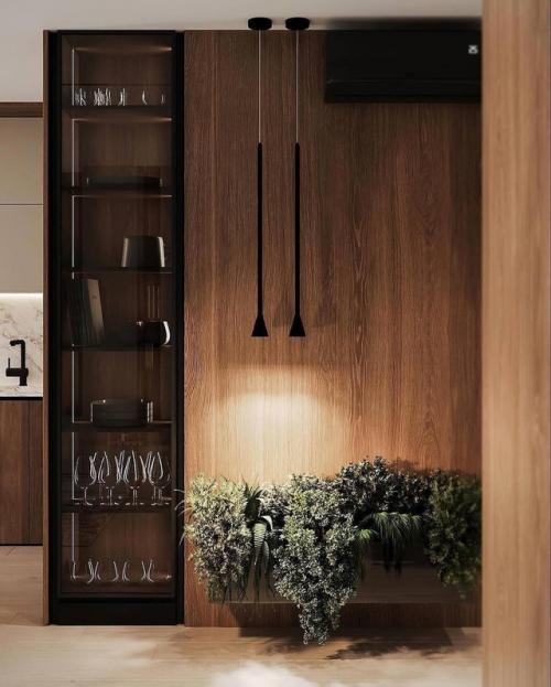 Интерьер однокомнатной квартиры в современном стиле. 09