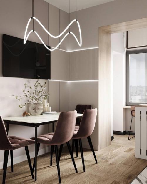 Светлый и стильный интерьер квартиры. 01