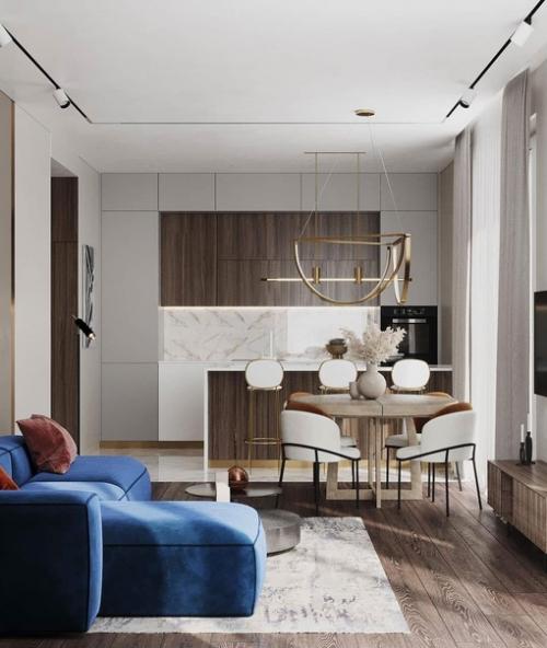 Очередной шикарный дизайн - проект небольшой квартиры с элементами лофта. 03