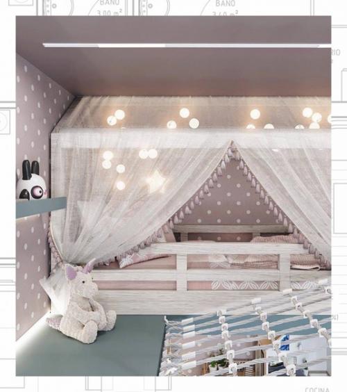 Детская мечты.  Хорошая идея со вторым этажом детям будет где играть. 04