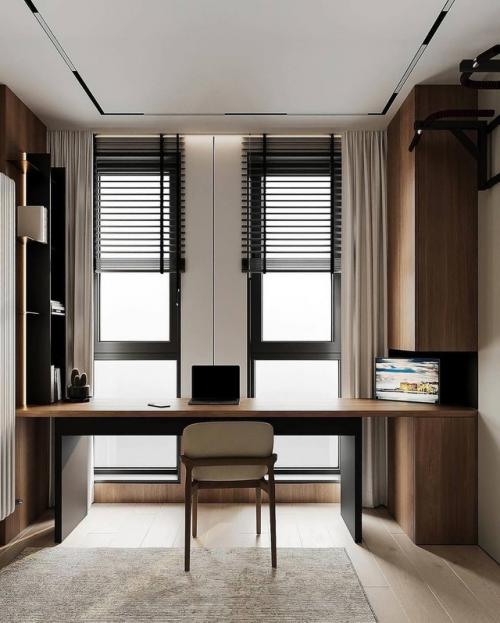 Интерьер однокомнатной квартиры в современном стиле. 05