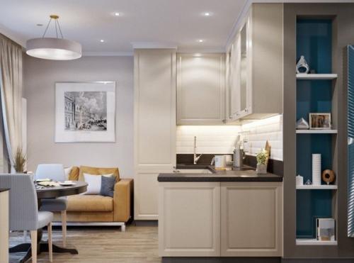 Дизайн 1-комнатной квартиры площадью 47 кв. 02