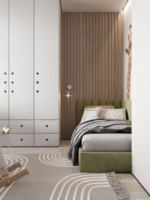 В этой милой и уютной детской комнате есть все необходимое для комфортного проживания маленького человека. 01