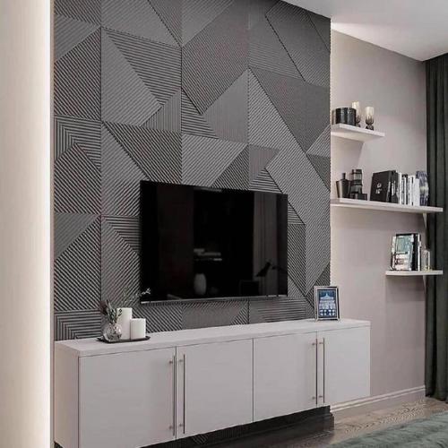 Небольшая, но стильная подборка оформления тв зоны. 01