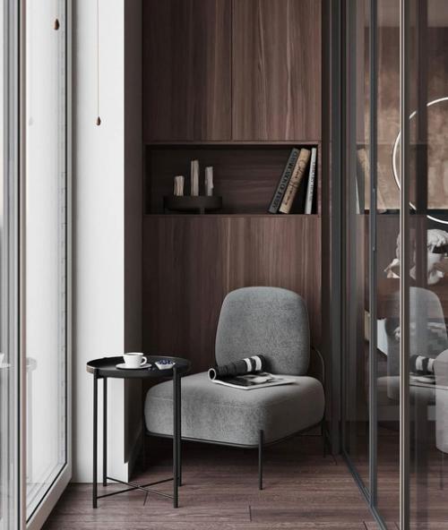 Очередной шикарный дизайн - проект небольшой квартиры с элементами лофта. 08