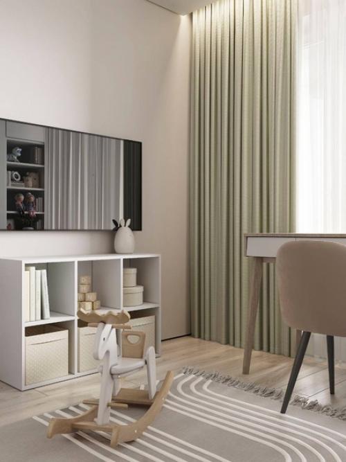 В этой милой и уютной детской комнате есть все необходимое для комфортного проживания маленького человека. 03