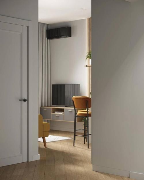 Светлый и насыщенный интерьер квартиры с яркими акцентами. 07