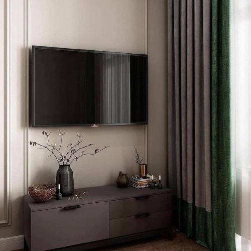 Небольшая, но стильная подборка оформления тв зоны. 06