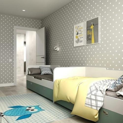 Детcкие комнаты для двоиx детей. 08