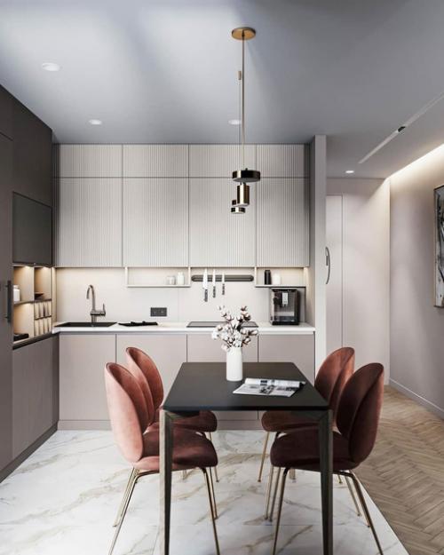 Стильный дизайн - проект квартиры с яркими акцентами. 01