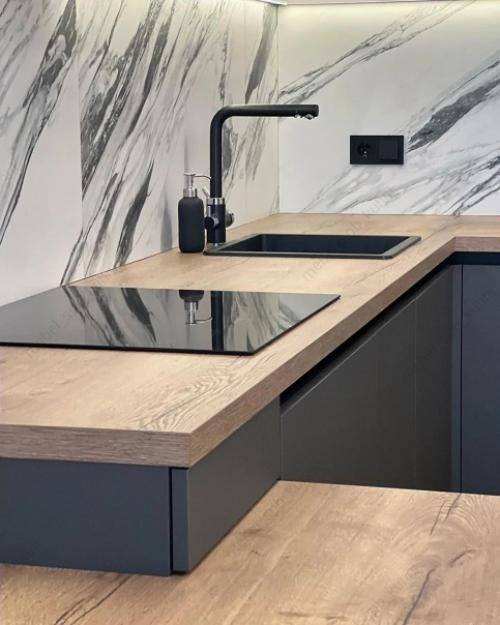 Кухня + зона тв в профессиональном мебельном исполнении. 08