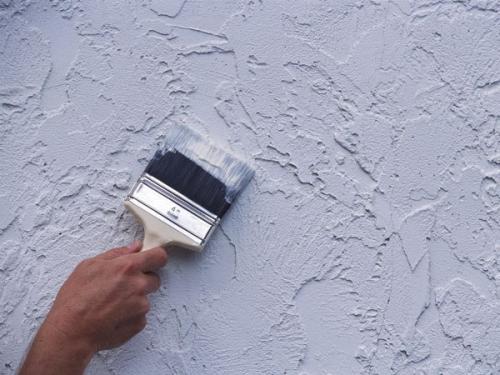 Как покрасить рельефную стену. 02