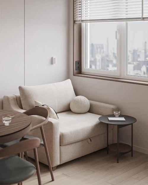 Интерьер кухни в современном стиле, площадью 12 м 2. 06