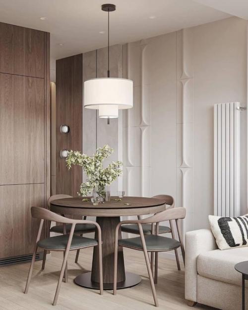 Интерьер кухни в современном стиле, площадью 12 м 2. 02