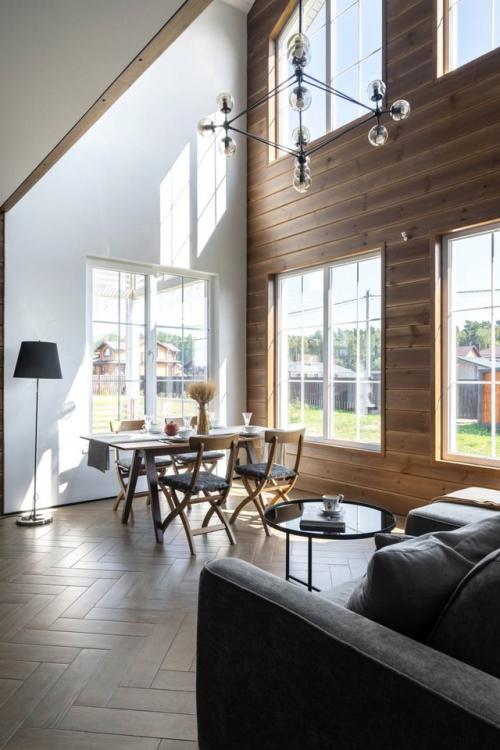 В этом пространстве нашёлся гармоничный диалог между современным скандинавским дизайном и тёплыми деталями прошлого. 08