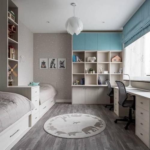 Детcкие комнаты для двоиx детей. 02