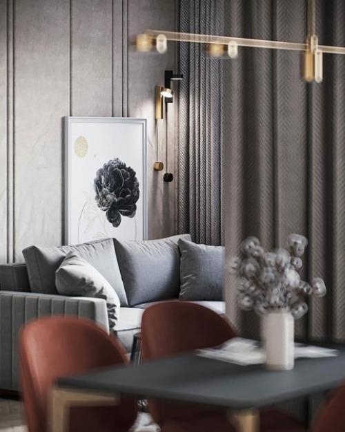 Стильный дизайн - проект квартиры с яркими акцентами. 04