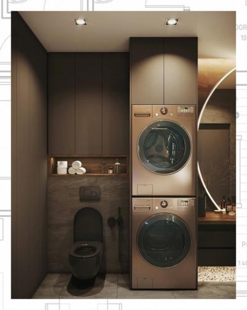 Темно - золотой интерьер квартиры - студия дизайна Mossebo. 06