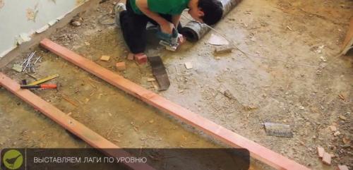 Пол из фанеры по лагам. 04 Пол из фанеры по лагам. 04