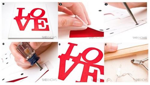 Светящаяся надпись Love своими руками. 03 Светящаяся надпись Love своими руками. 03
