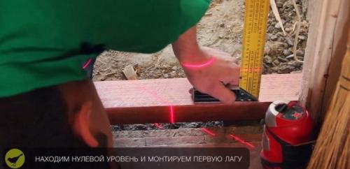 Пол из фанеры по лагам. 01 Пол из фанеры по лагам. 01