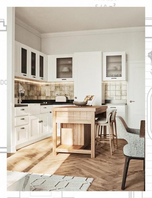 Проект дизайна интерьера вартиры в современном стиле. 01