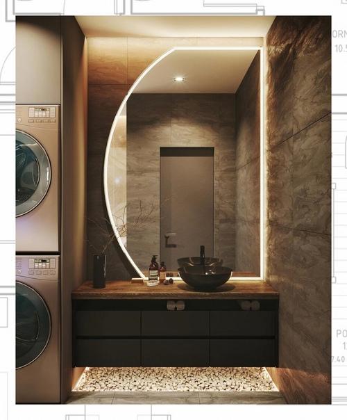 Темно - золотой интерьер квартиры - студия дизайна Mossebo. 08